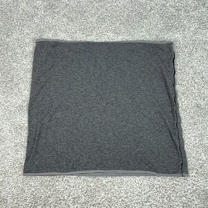 Lululemon Vinyasa Scarf Womens One Size Gray Reversible Snap Wrap Neck Warmer